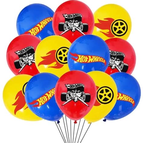 BALONY URODZINOWE HOT WHEELS SAMOCHODY CARS AUTA ZYGZAK URODZINY 12szt 5906329921567 Cena