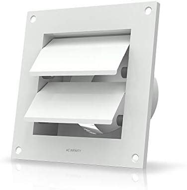 Ac Infinity Wall Mount Duct Shutter Outdoor Louver Gable Vent Hood