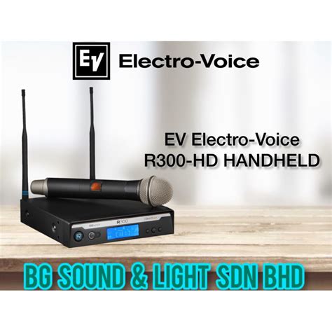 Ev Electro Voice R Hd Wireless Handheld Microphone System R Hd