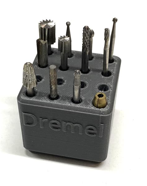 Gridfinity Box For Dremel Milling Bits By Tritschi Download Free Stl