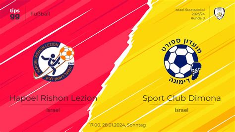 Hapoel Rishon Lezion Gegen Sport Club Dimona Am 28 01 2024 Bei Der