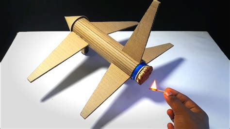 Diy Amazing Cool Powered Cardboard Plane How To Make Aeroplane At