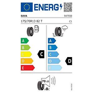 Sava 175 70 R13 Sava Perfecta 82t üretim Yili 2023 Yaz Lastiği