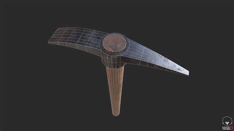 3d Model Pickaxe V2 Vr Ar Low Poly Cgtrader