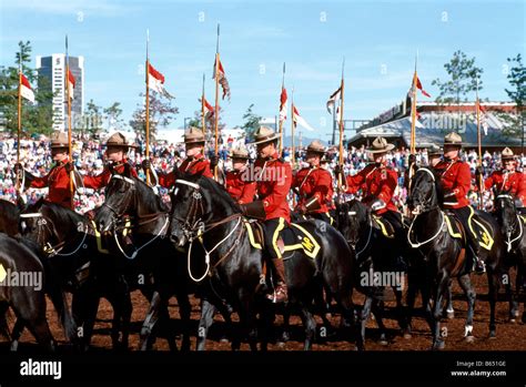 The Rcmp Royal Canadian Mounted Police Performing Their Famous