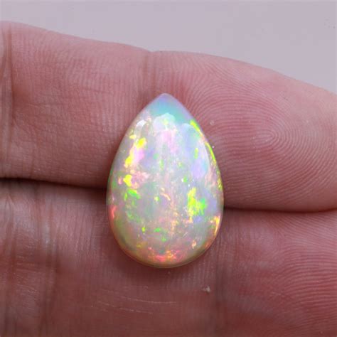 Pear Cut Ethiopian Opal White Carats