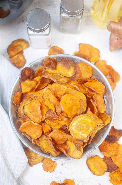 Air Fryer Sweet Potato Chips Marathons And Motivation