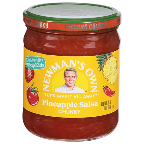 Save On Newmans Own Chunky Pineapple Salsa Medium All Natural Order Online Delivery Stop And Shop