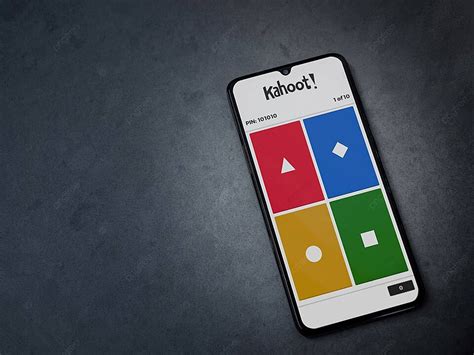 Fondo Black Mo Muestra La Pantalla De Inicio De La Aplicación Kahoot