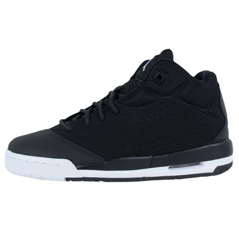 NIKE BOYS JORDAN NEW SCHOOL BASKETBALL SHOES BLACK WHITE BLACK 768902 ...