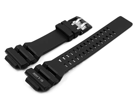 Genuine Casio G Lide Black Resin Replacement Watch Strap Gbx 100 1 Gb