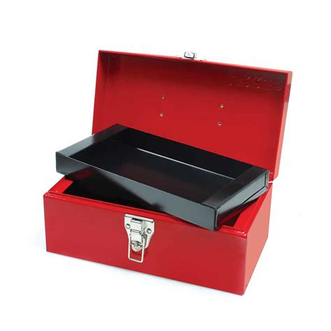 Caja portaherramientas metálica color rojo 11 x 6 x 5 Urrea D1 R