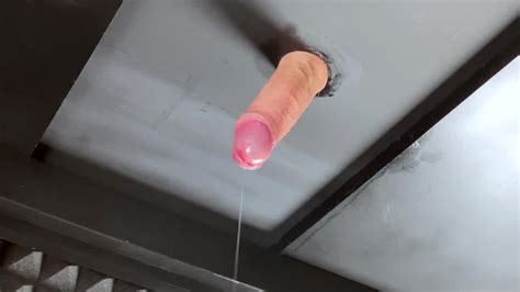 Rubbin Customers Cock With A Sexual Intercourse Sleeve Stream Jacking Sounds With Lots Of Cum