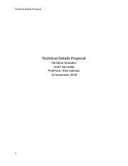 Assignment Cmit Docx Technical Details Proposal Technical Details