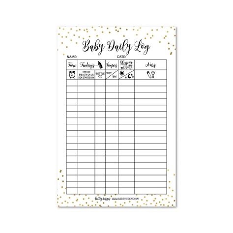 Buy Newborn Baby Log Tracker Journal Book Infant Daily Schedule