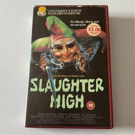 Slaughter High Vhs Horror Big Box Ex Rental Video Vestron