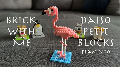 Daiso Petit Block Ep4 Flamingo 16 Mins Of Building Mini Block With