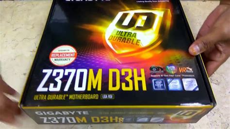 Gigabyte Z370M D3H Motherboard Micro ATX Unboxing Tech Land YouTube