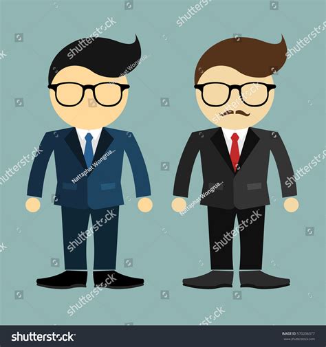 2 Business Suit Cartoon Stock Vector (Royalty Free) 570206377