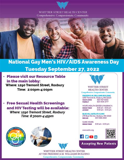 Gay Hiv Awarness Whittier Street Health Center Whittier Street