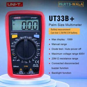 Uni T Ut B Palm Size Digital Multimeter Parts Wala