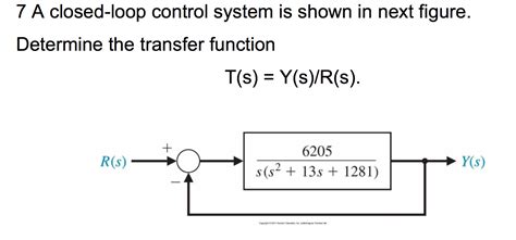 Solved A Closed Loop Control System Is Shown In Next Figure Chegg