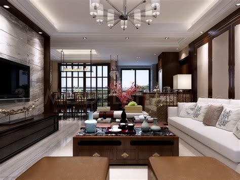 87. Chinese-style Apartment Interior 3D Model