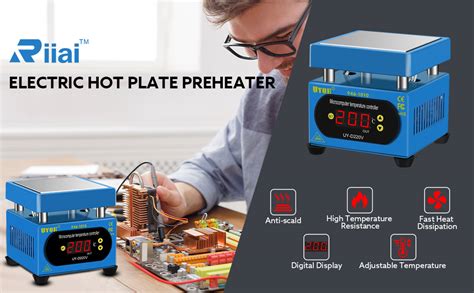 300W Electric Hot Plate Preheat Soldering Preheating Station Welder Hot Plate Rework Heater Lab