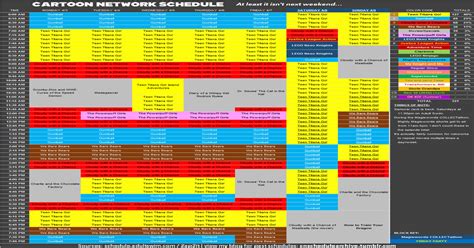 Cartoon Network Schedule: 4/3 – 4/9 (courtesy of u/kianworld ...