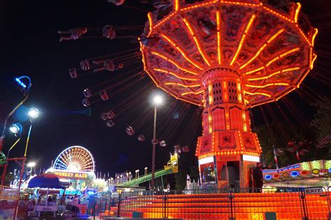 Minnesota State Fair At Night The Princess Fusion