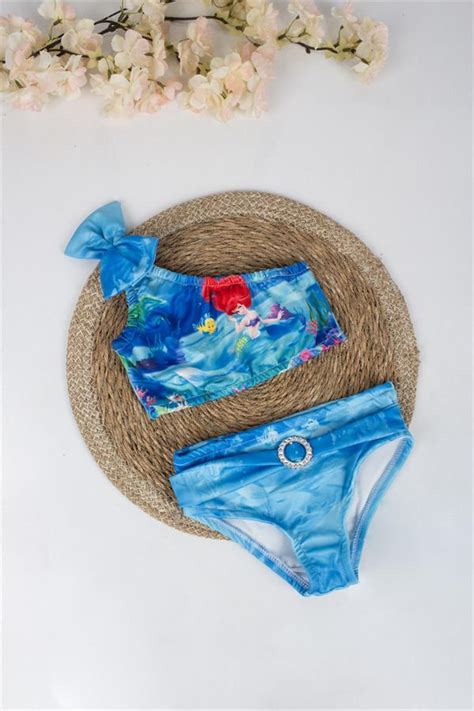 Deniz Kızı Baskılı Kız Çocuk Bikini Takımı En Trend Ürünler Türkiyenin Online Alışveriş