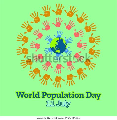 World Population Day Vector Illustration Design Stock Vector Royalty