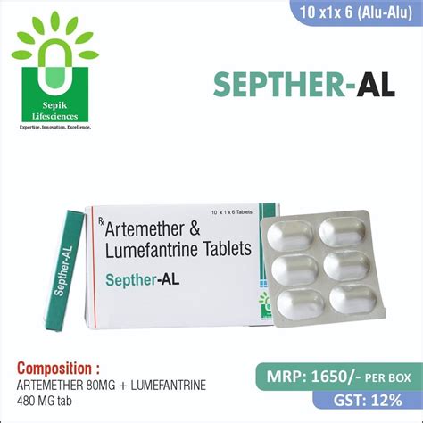 Artemether And Lumefantrine Tablets 10 X 1 X 6 Tablet At Rs 1650 Box