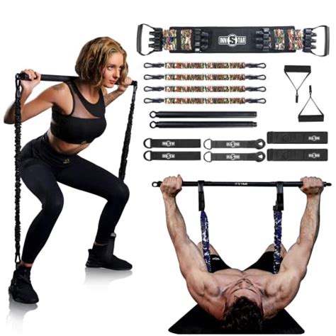 Innstar Resistance Bands Bar Exercise Bands Attachment Black Max