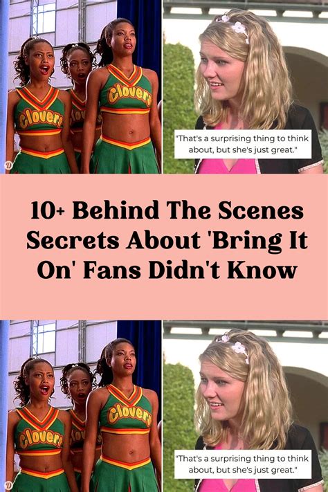 10 Behind The Scenes Secrets About Bring It On Fans Didn T Know Artofit