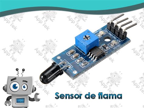 Sensor de flama IR en módulo App Tek