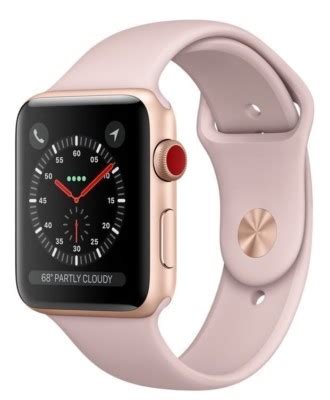 Apple Watch Series 3 38mm Rose Gold Case Pink Band GPS + Cellular ...