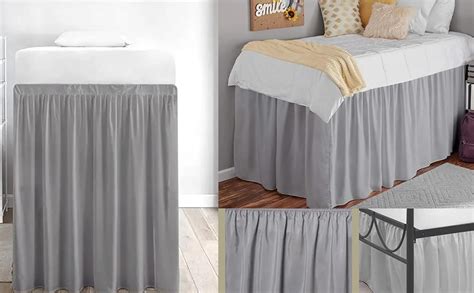 College Room Dorm Bed Skirt Extra Long Bed Skirt Twin Xl Dorm Ruffled Dorm Sized