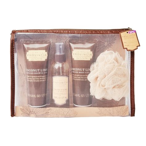 Coconut Mesh Bath&Body GIft Set Bag, 4 Pieces - Walmart.com - Walmart.com