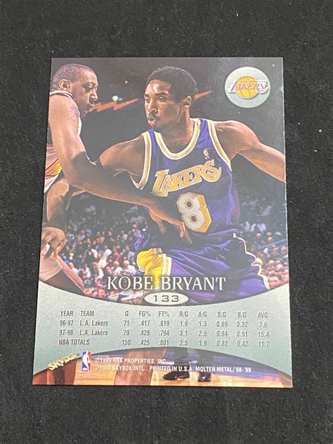 Lot Mint Skybox Molten Metal Supernatural Kobe Bryant