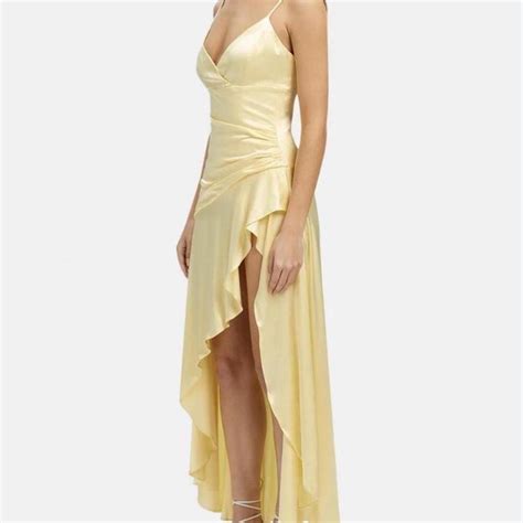 Bardot Sorella Midi Dress Stunning Satin Silk High Depop