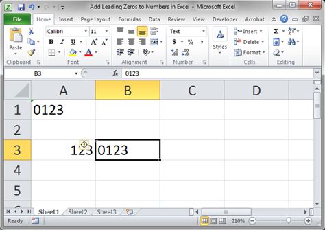 Keep Leading Zeros In Numbers In Excel 2 Ways TeachExcel