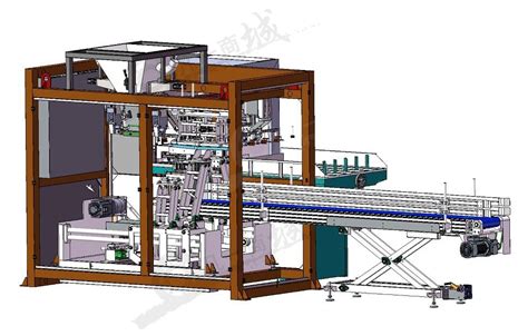 自动装袋包装机 装袋流水线设计模型3d图下载 凡一商城