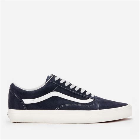 Vans Men S Suede Old Skool Trainers Parisian Night Snow White Allsole