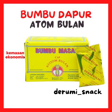 Jual Bumbu Masak Asin Atom Atoom Bulan Sachet Ekonomis BUMBU PENYEDAP