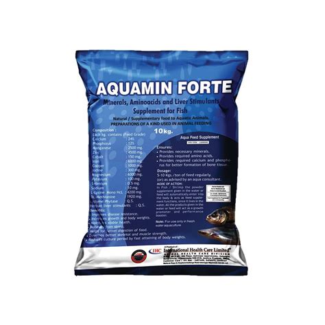 Aquatic Aquamin Forte Aqua Feed Supplement Packaging Type Packet