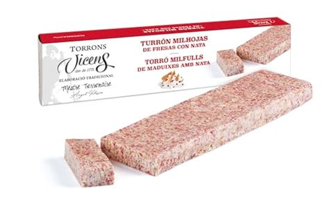 Turrón fresa y nata Mercadona 2024