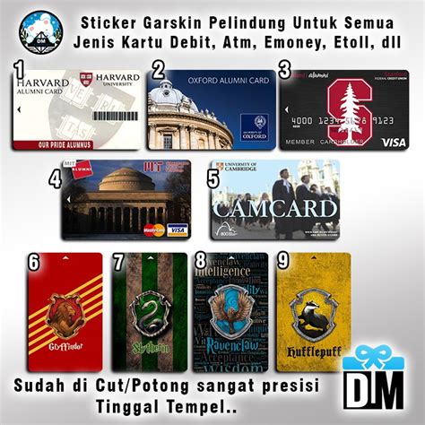 Jual Sticker Pelindung Gar Skin Kartu Universitas Student Perguruan