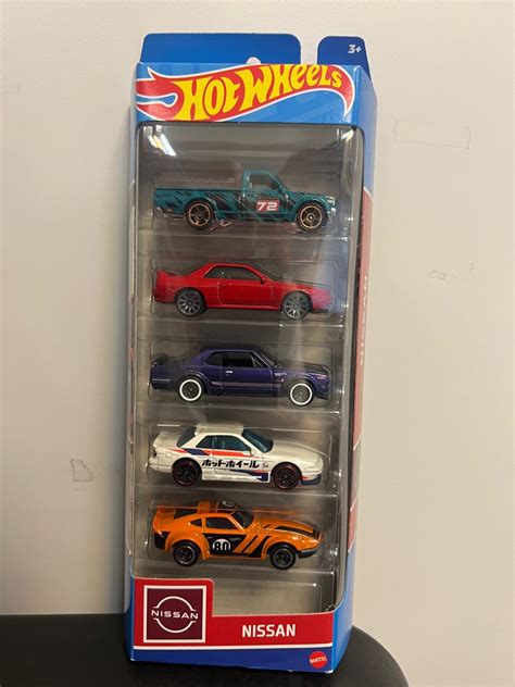 Hot Wheels Hotwheels 5 Pack NISSAN DATSUN 620 FAIRLADY Z SILVIA S15 SKYLINE GT R BNR32 R32