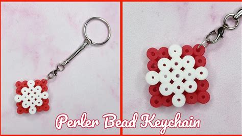 How To Make Perler Bead Keychain At Home Perler Bead Keychain